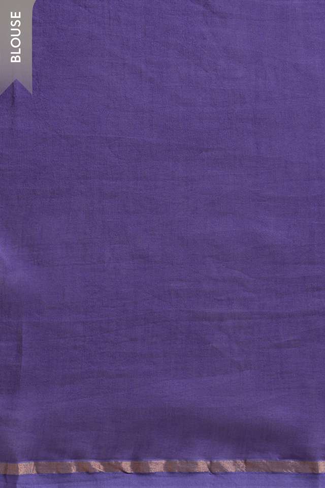 Purple Rajasthan Pure Silk Cotton Printed Sanganeri Saree thumbnail image number null