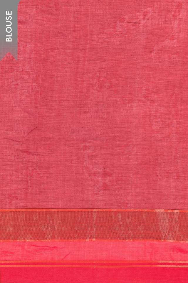 Dark Red Woven  Cotton Viscose Saree thumbnail image number null