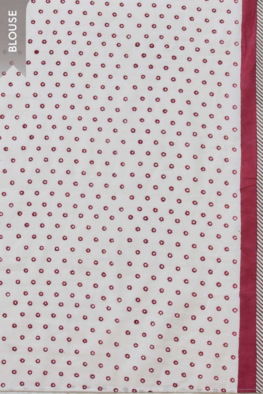 Red Rajasthan Pure Cotton Kota Printed Sanganeri Saree image number null