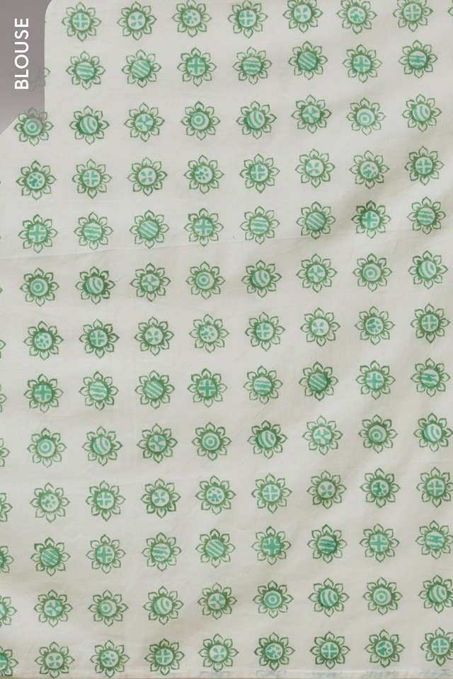 Green Rajasthan Pure Cotton Kota Printed Sanganeri Saree thumbnail image number null