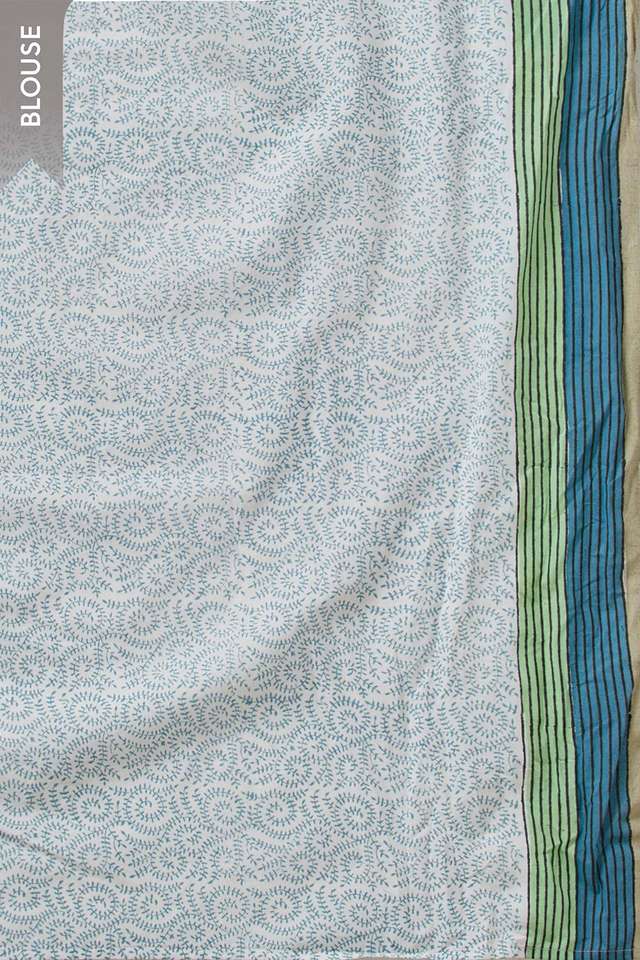 Grey Rajasthan Pure Cotton Kota Printed Sanganeri Saree thumbnail image number null