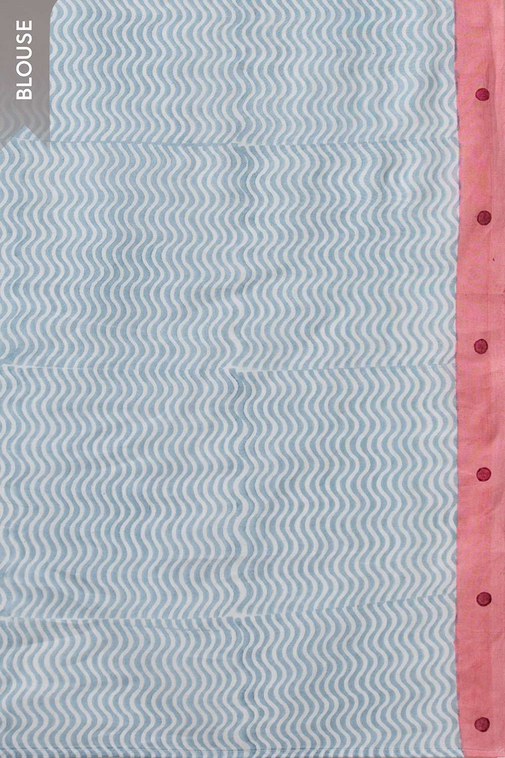 Light Blue Rajasthan Pure Cotton Kota Printed Sanganeri Saree image number null