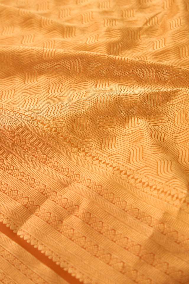 Light Orange Woven Silk Viscose Saree thumbnail image number null