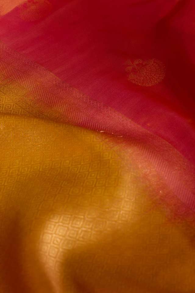 Pink Woven Apsara Silk Viscose Saree thumbnail image number null