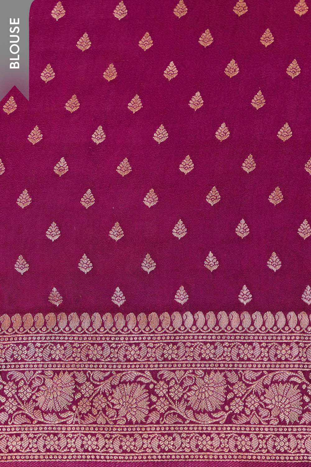 Purple Woven Design Pure Viscose Saree image number null