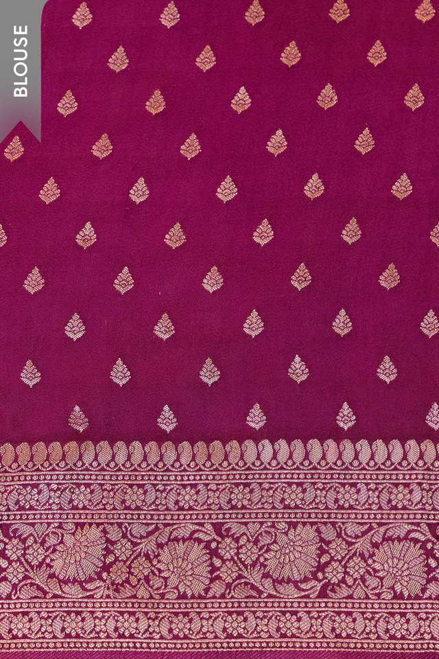 Purple Woven Design Pure Viscose Saree thumbnail image number null