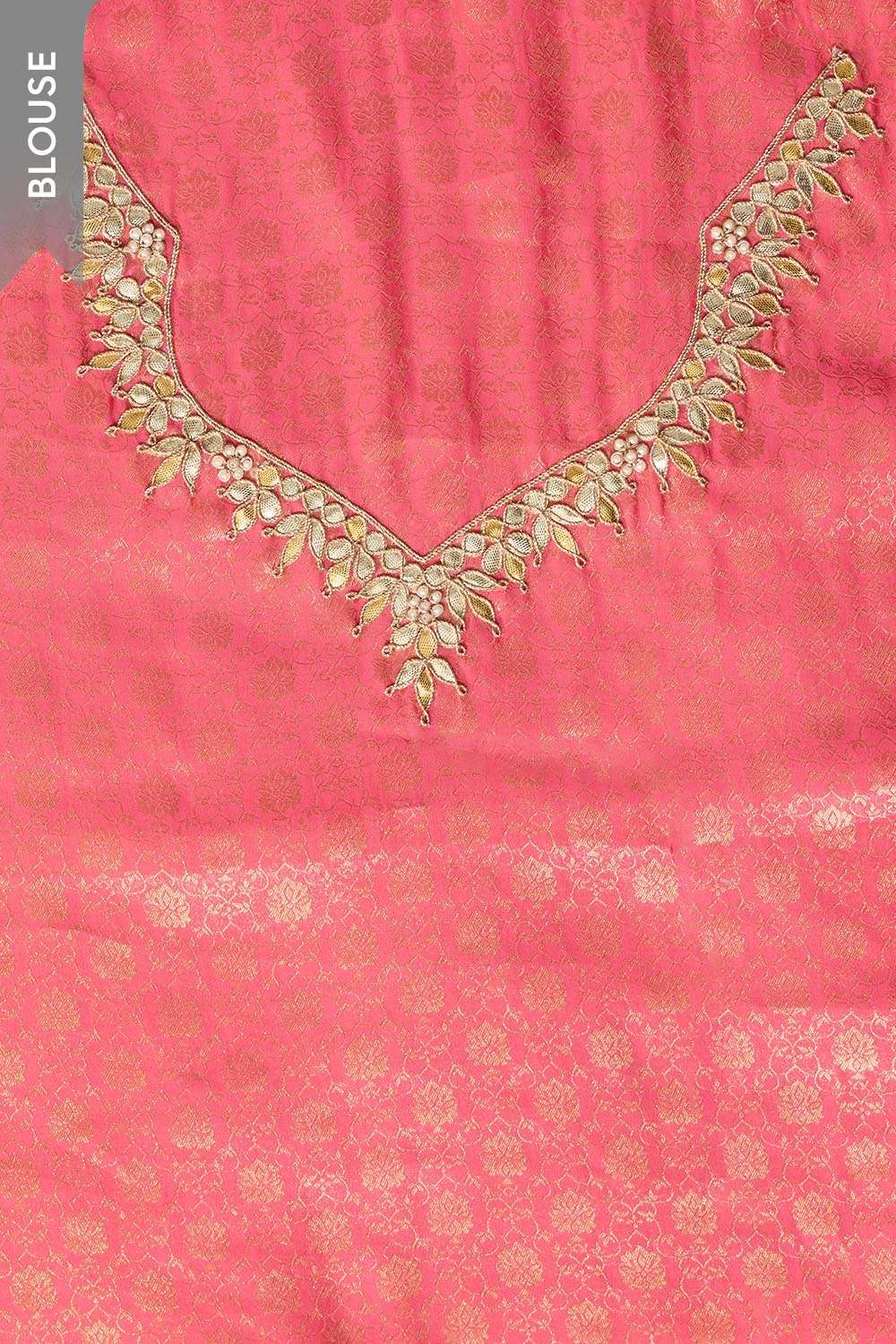 Light Pink Viscose Tissue Gota Patti Saree image number null
