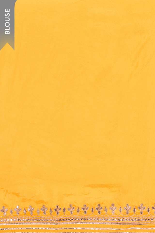 Yellow Rajasthan Pure Silk Georgette Tie and Dye Leheriya Saree thumbnail image number null