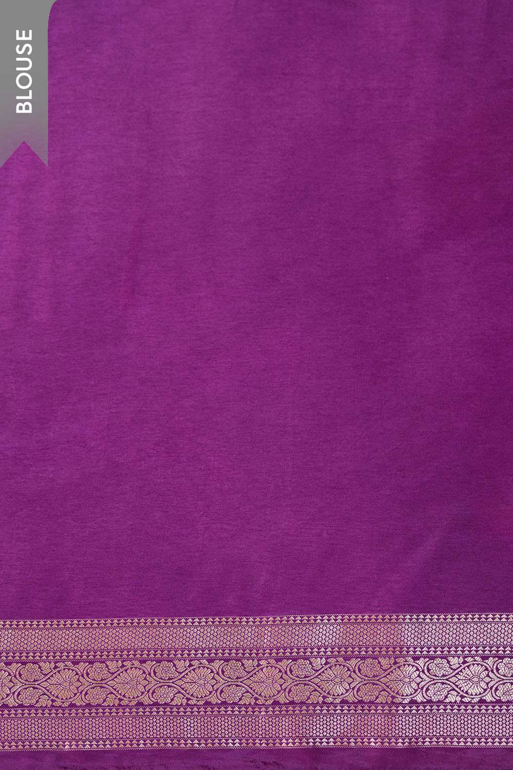 Purple Woven Pure Viscose Saree image number null