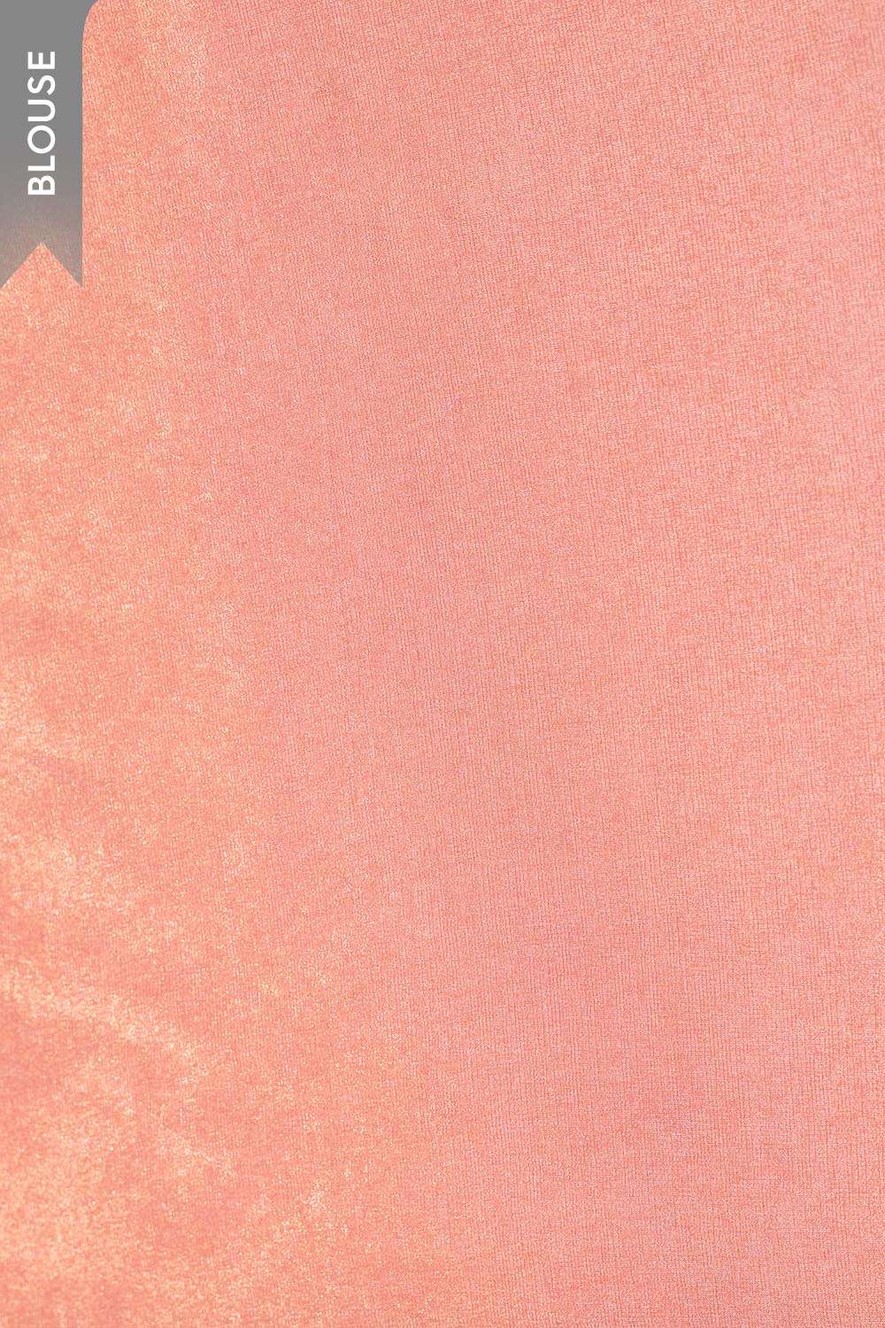 Pink Woven Viscose Tissue Saree image number null