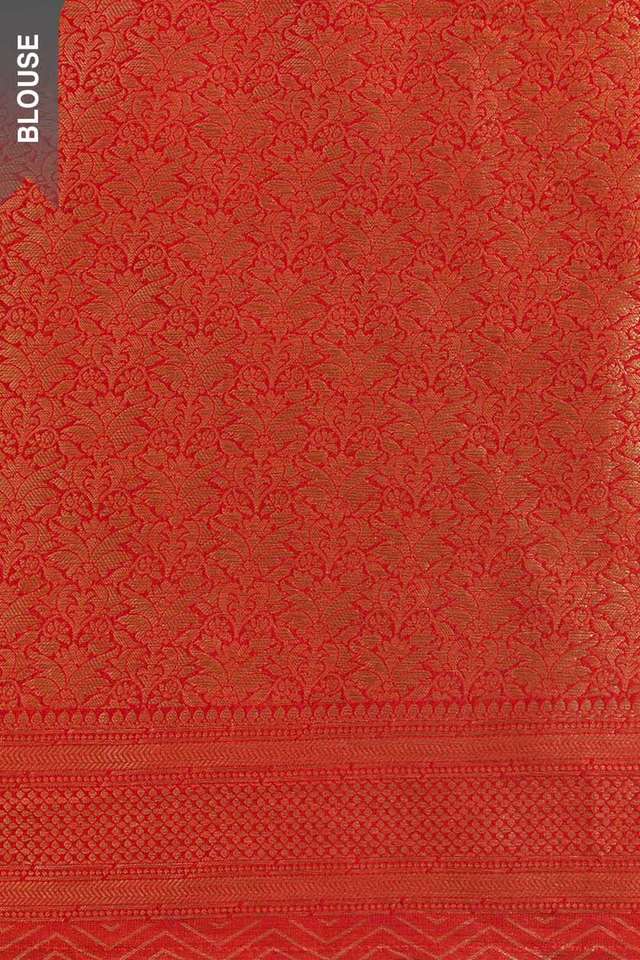 Red Woven Viscose Tissue Saree thumbnail image number null