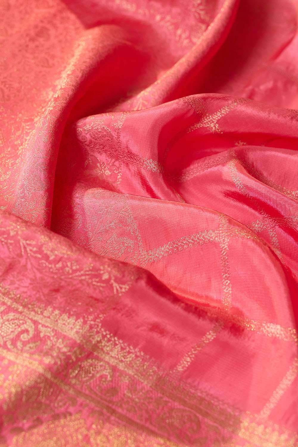Light Pink Woven Pure Viscose Saree image number null