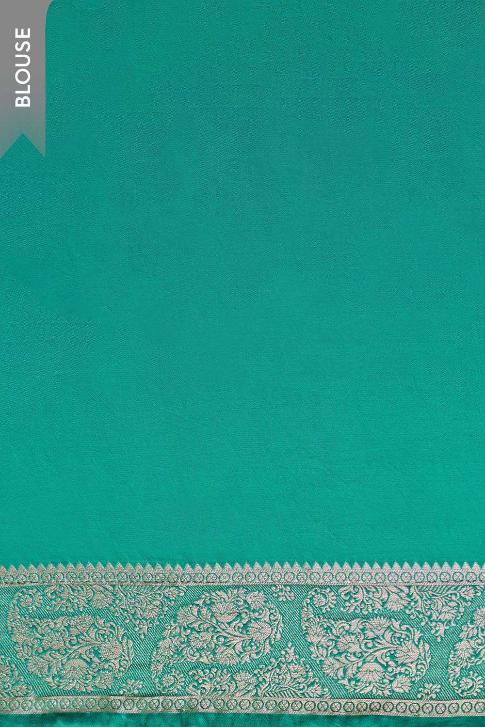 Green Woven Pure Viscose Saree image number null
