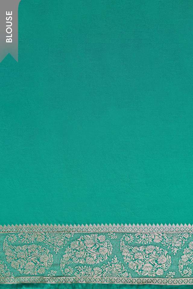 Green Woven Pure Viscose Saree thumbnail image number null