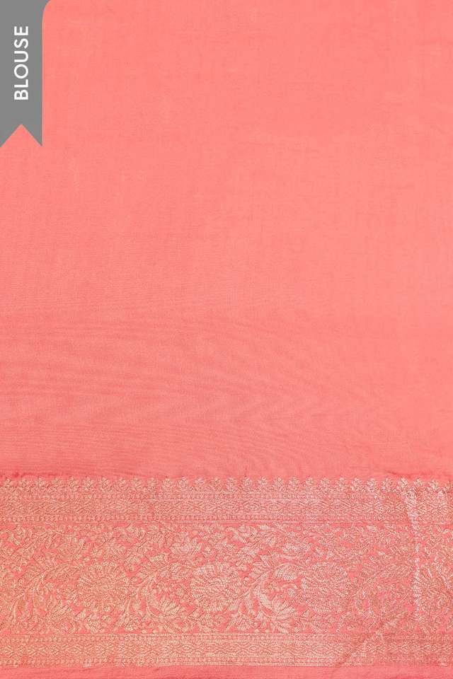 Light Pink Woven Pure Viscose Saree thumbnail image number null