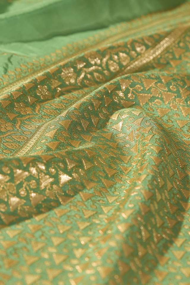 Light Green Pure Viscose Woven Saree thumbnail image number null