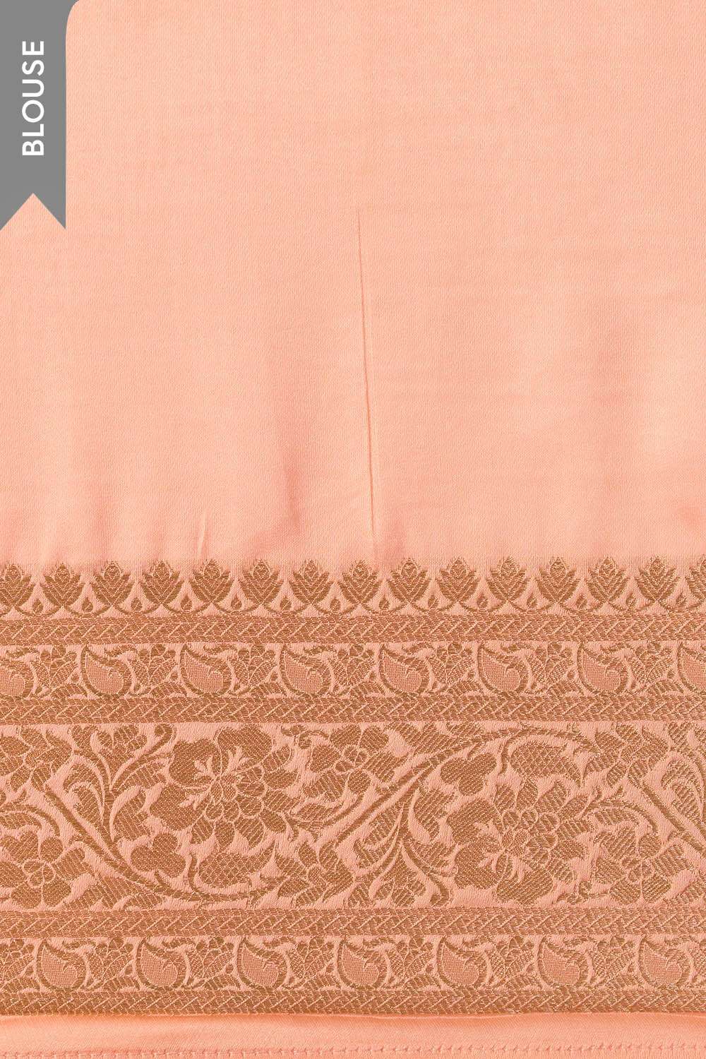 Light Orange Woven Pure Viscose Saree image number null