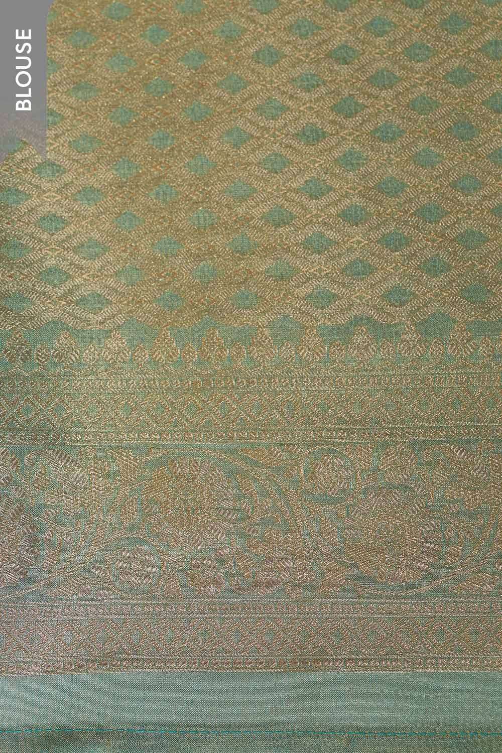 Light Blue   Woven Viscose Tissue Saree image number null