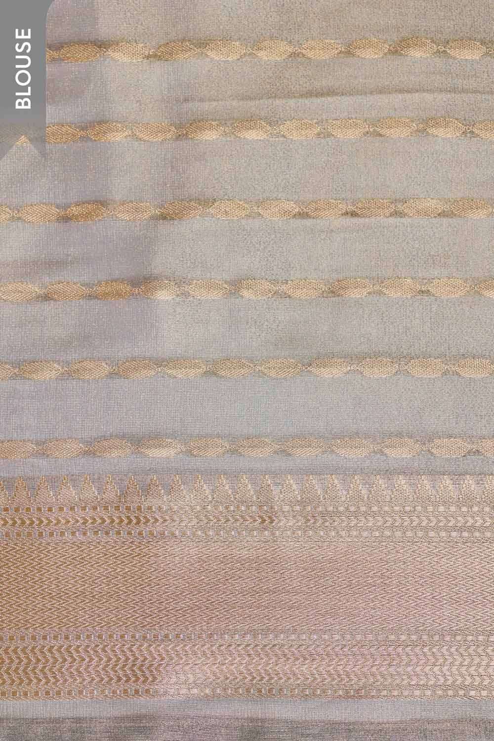 Light Blue Woven Viscose Tissue Saree image number null