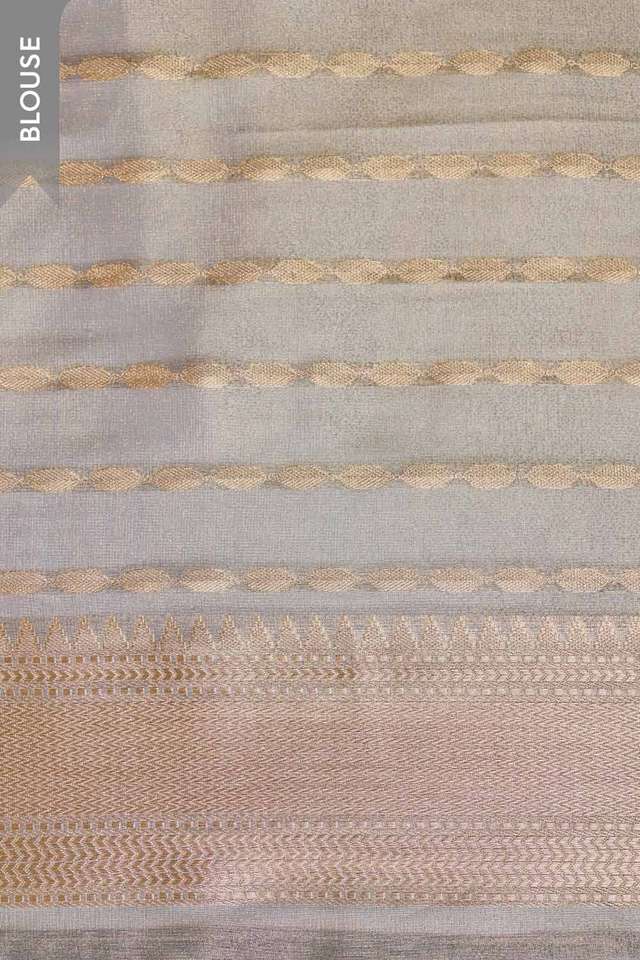 Light Blue Woven Viscose Tissue Saree thumbnail image number null