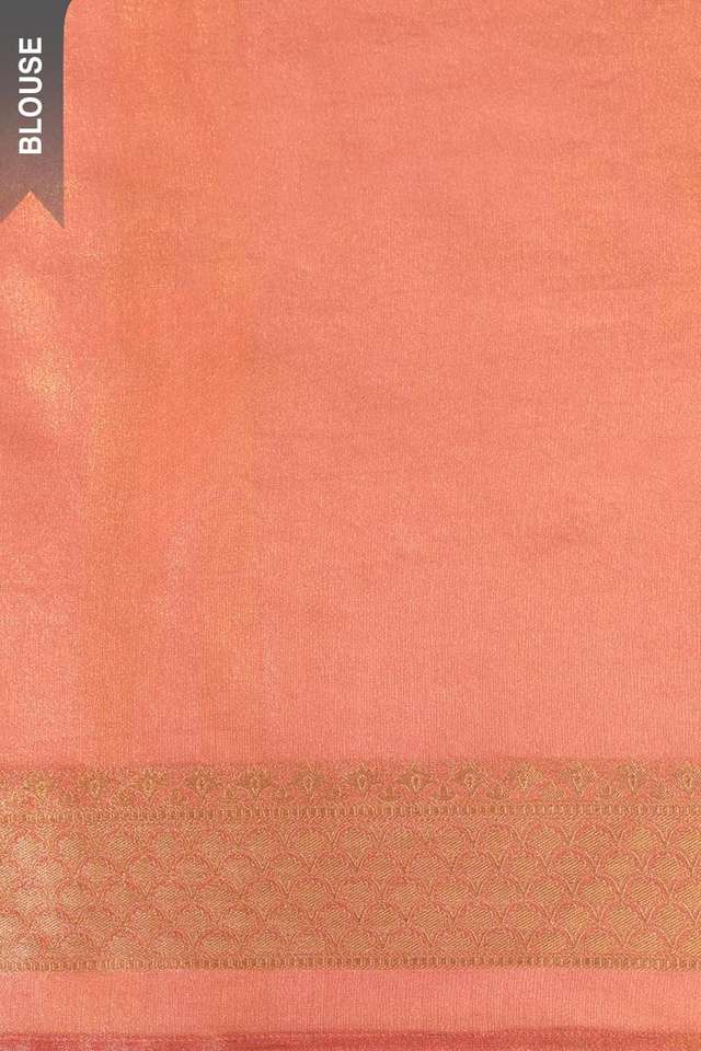Pink Viscose Tissue Woven Saree thumbnail image number null
