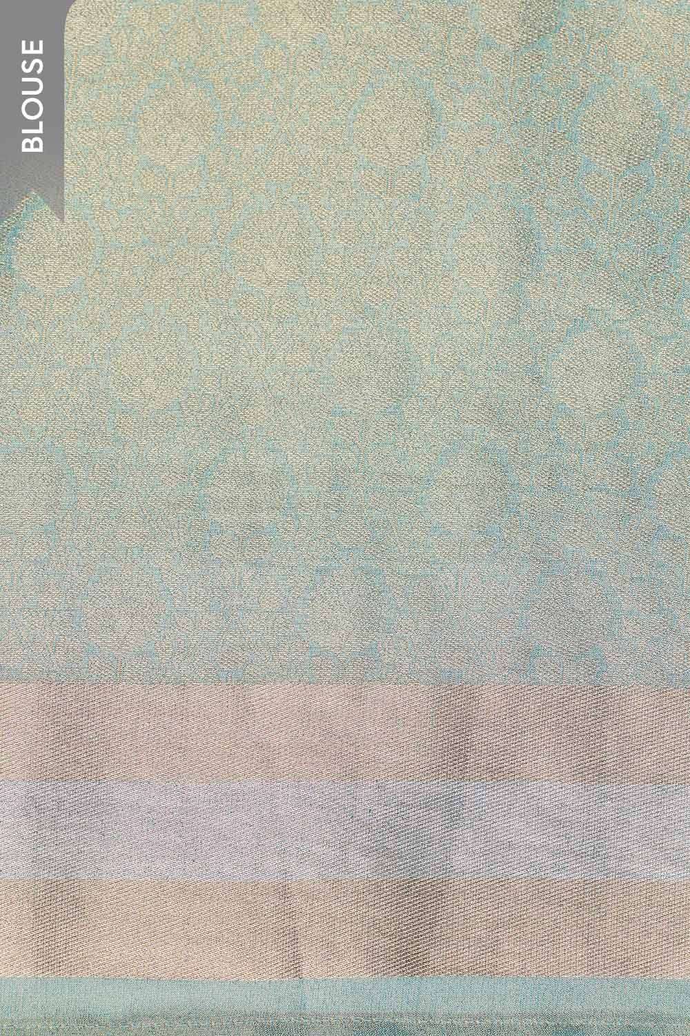 Light Blue Woven Viscose Tissue Saree image number null