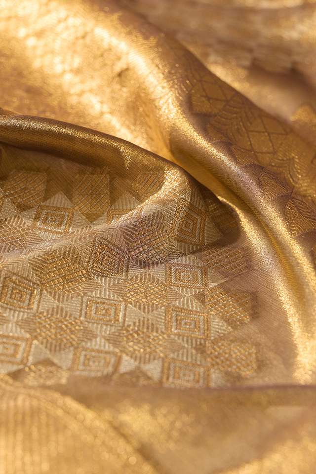 Grey Viscose Tissue Woven Saree thumbnail image number null