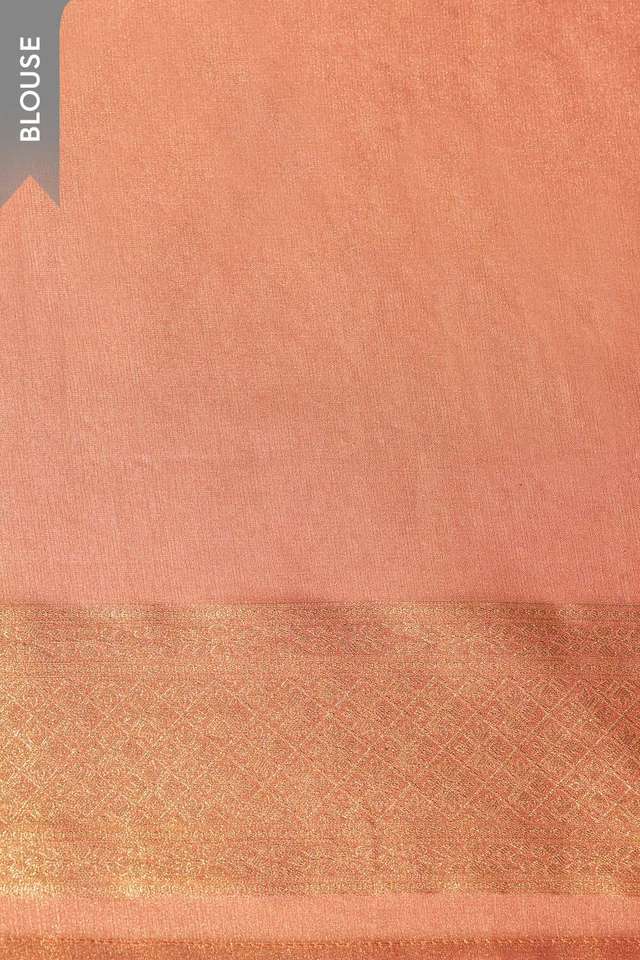 Pink Viscose Tissue Woven Saree thumbnail image number null