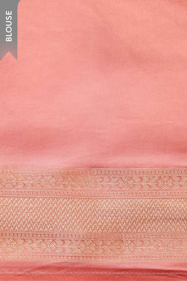 Light Pink   Woven Viscose Tissue Saree thumbnail image number null