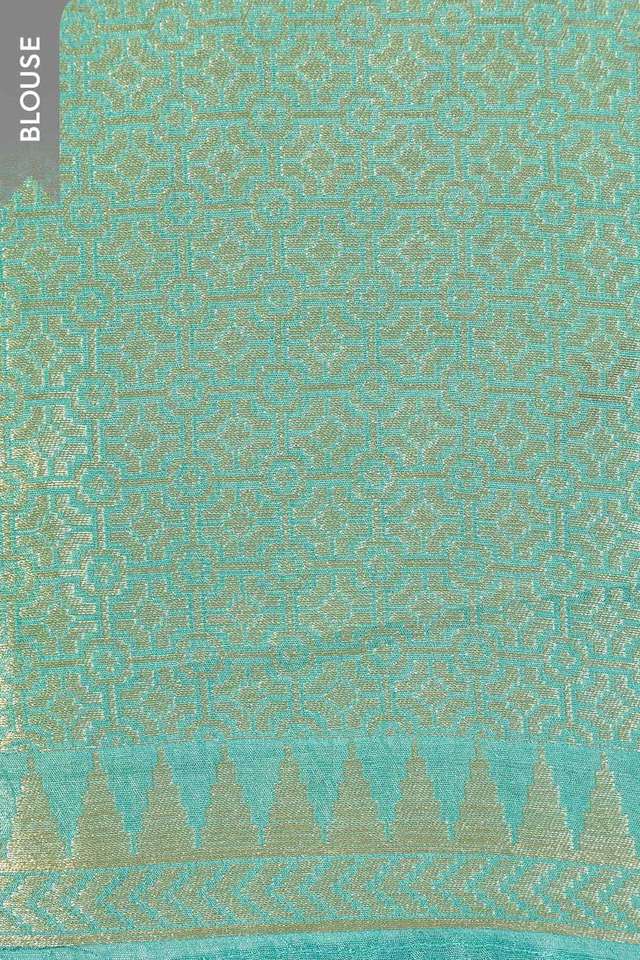 Blue Woven Pure Viscose Saree thumbnail image number null