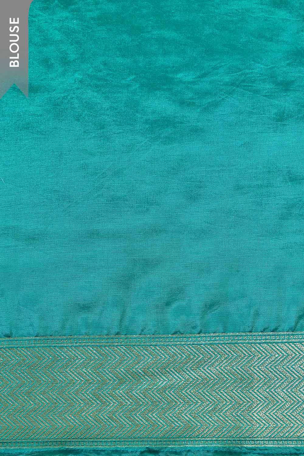 Blue Woven Pure Viscose Saree image number null
