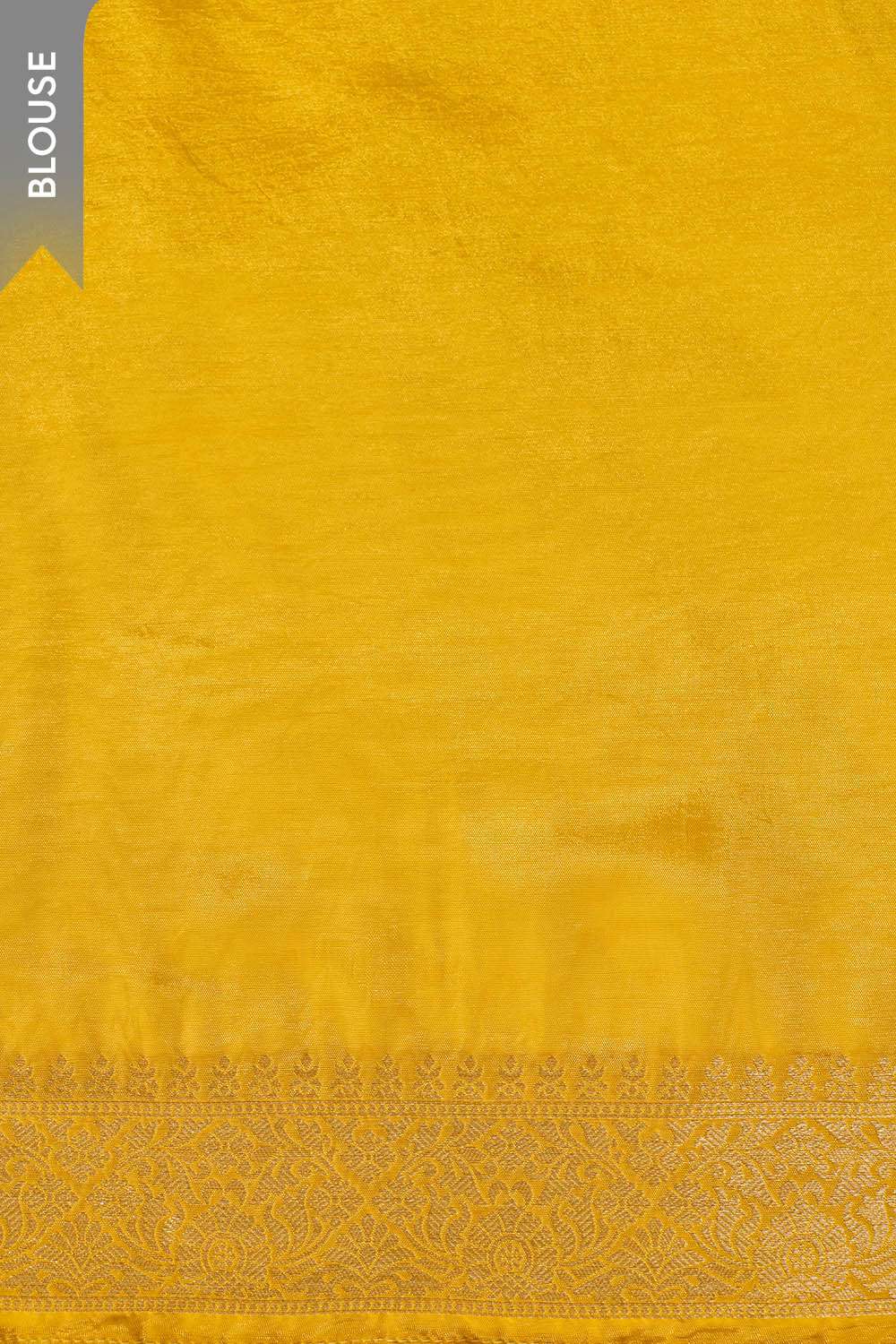 Yellow Woven Pure Viscose Saree image number null