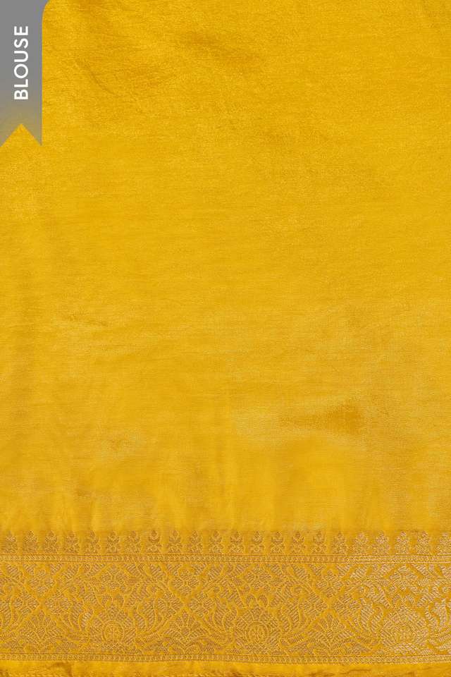 Yellow Woven Pure Viscose Saree thumbnail image number null