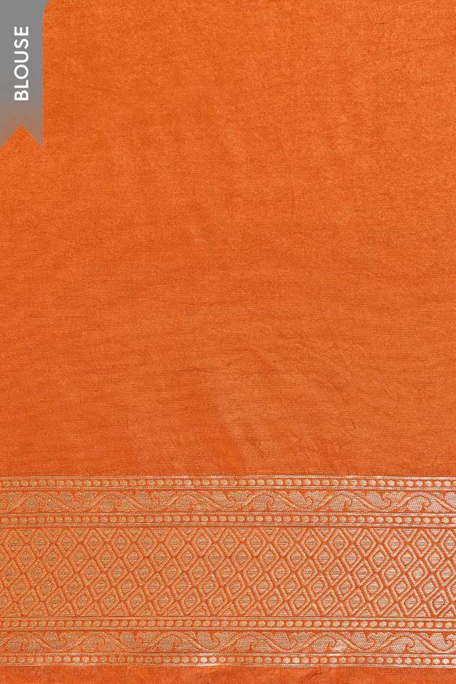 Orange Woven Pure Viscose Saree thumbnail image number null