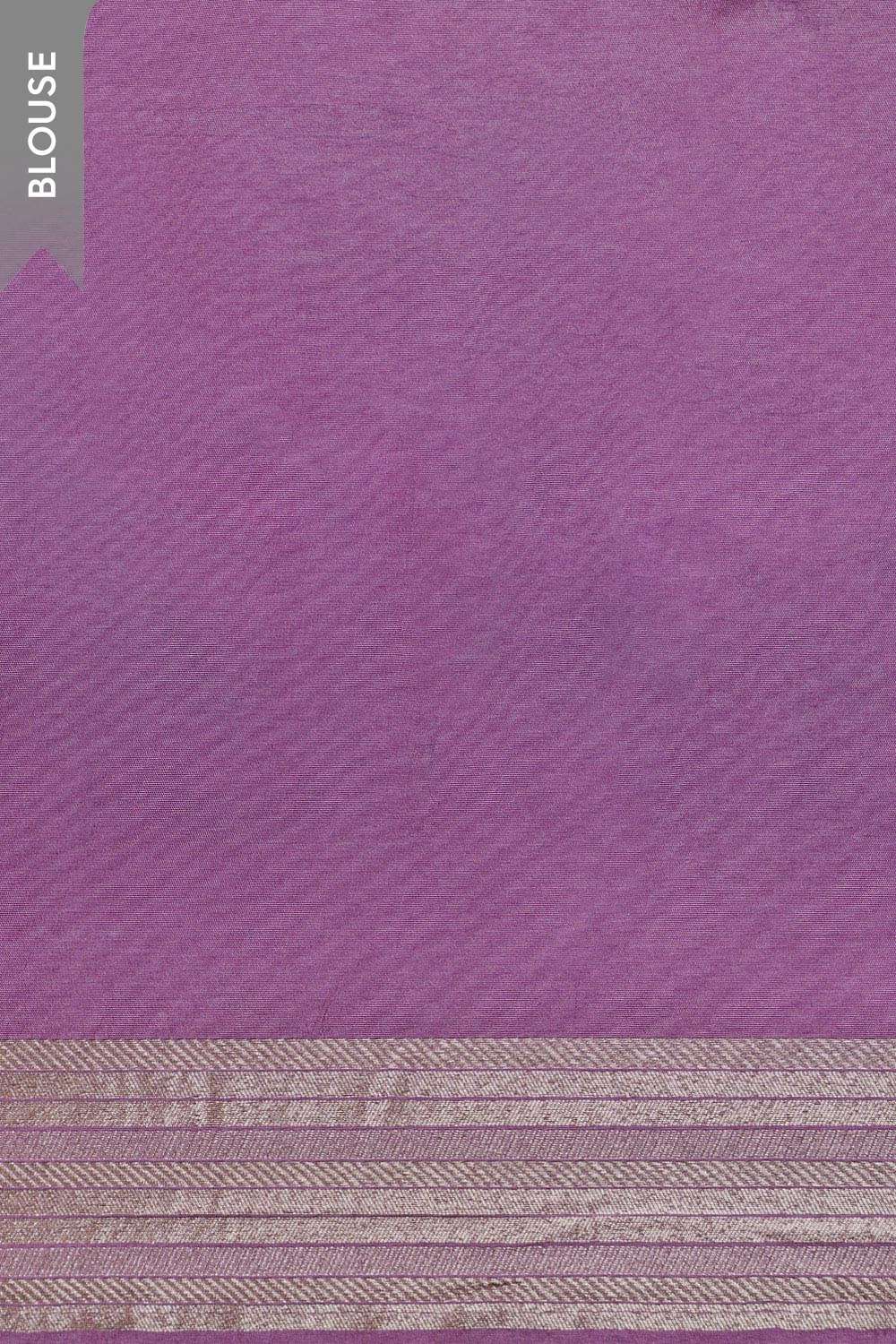 Violet Woven Pure Viscose Saree image number null