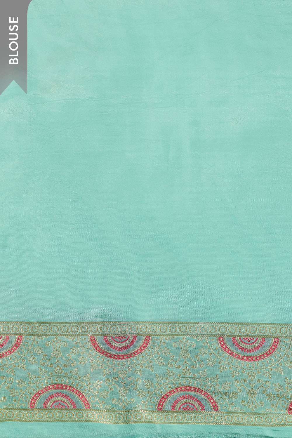 Light Blue Woven Pure Viscose Saree image number null