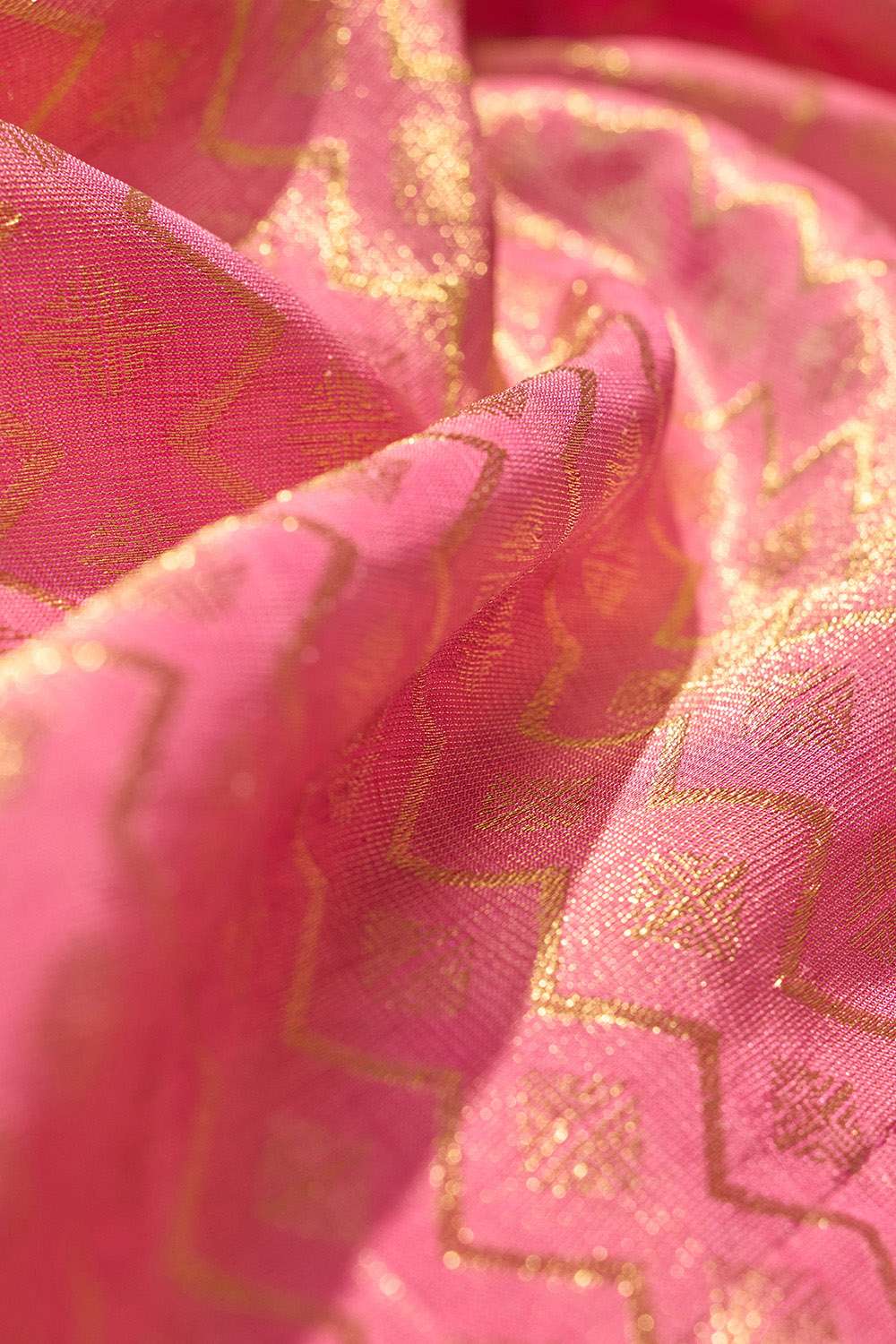 Pink Woven Pure Viscose Saree image number null