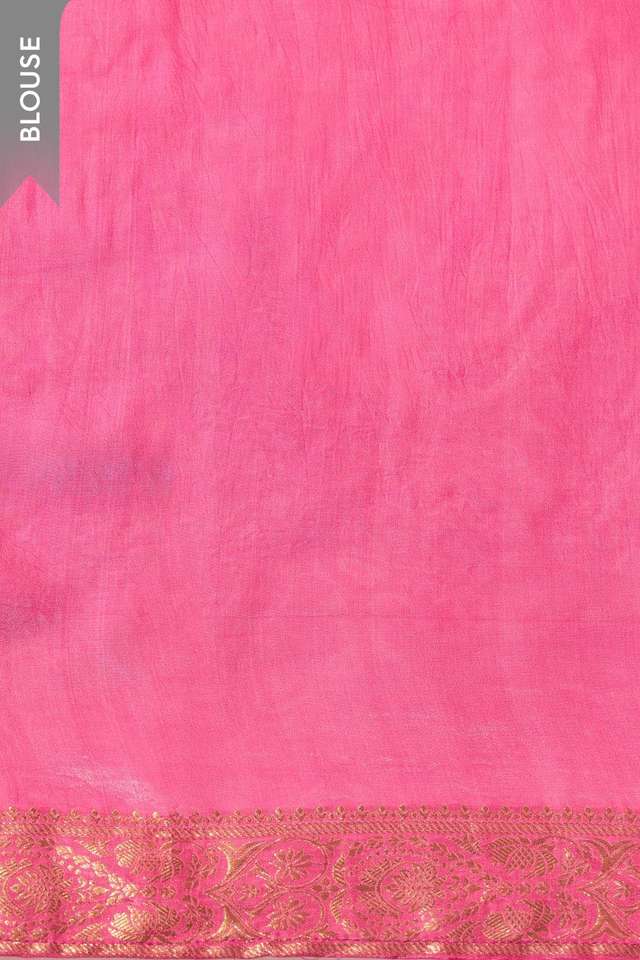 Pink Woven Pure Viscose Saree thumbnail image number null