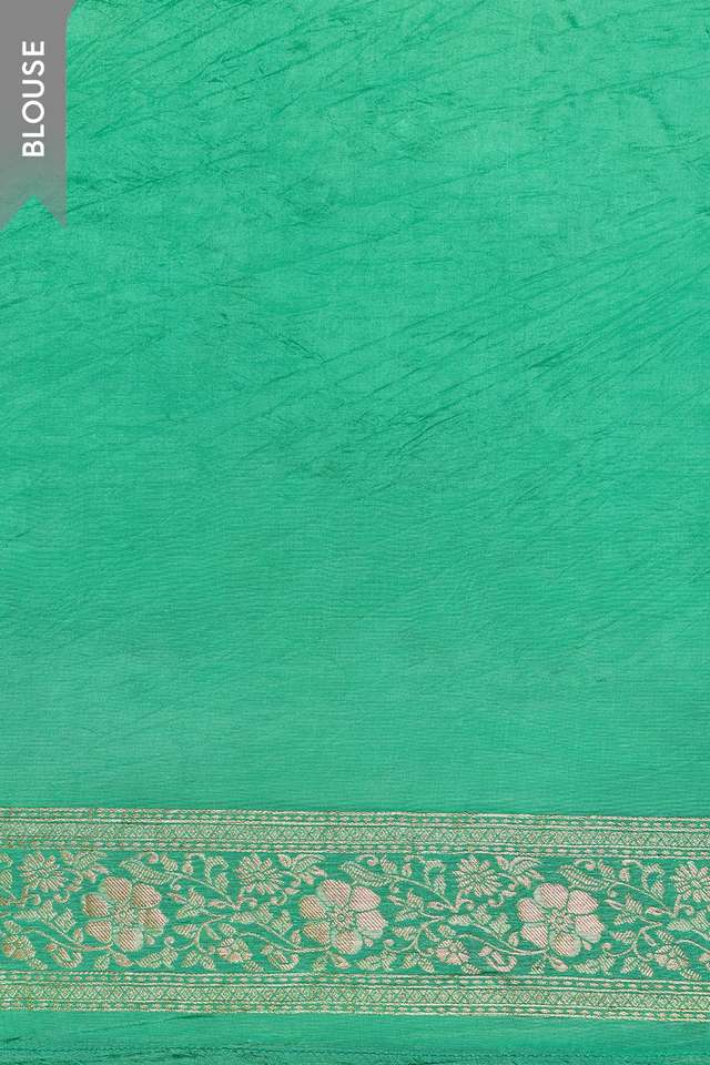 Green Woven Pure Viscose Saree thumbnail image number null