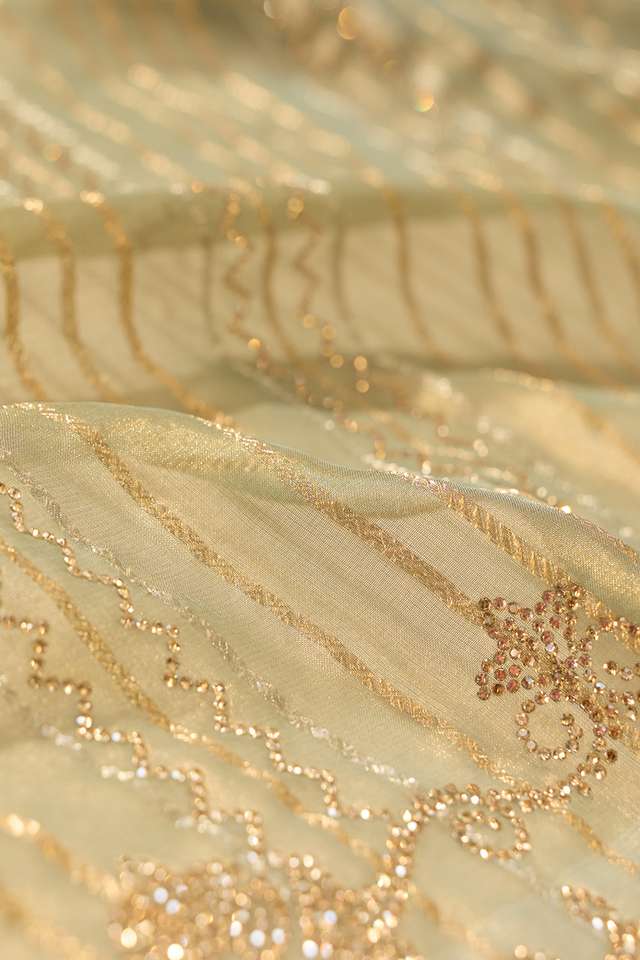Light Blue Woven Viscose Tissue Saree thumbnail image number null