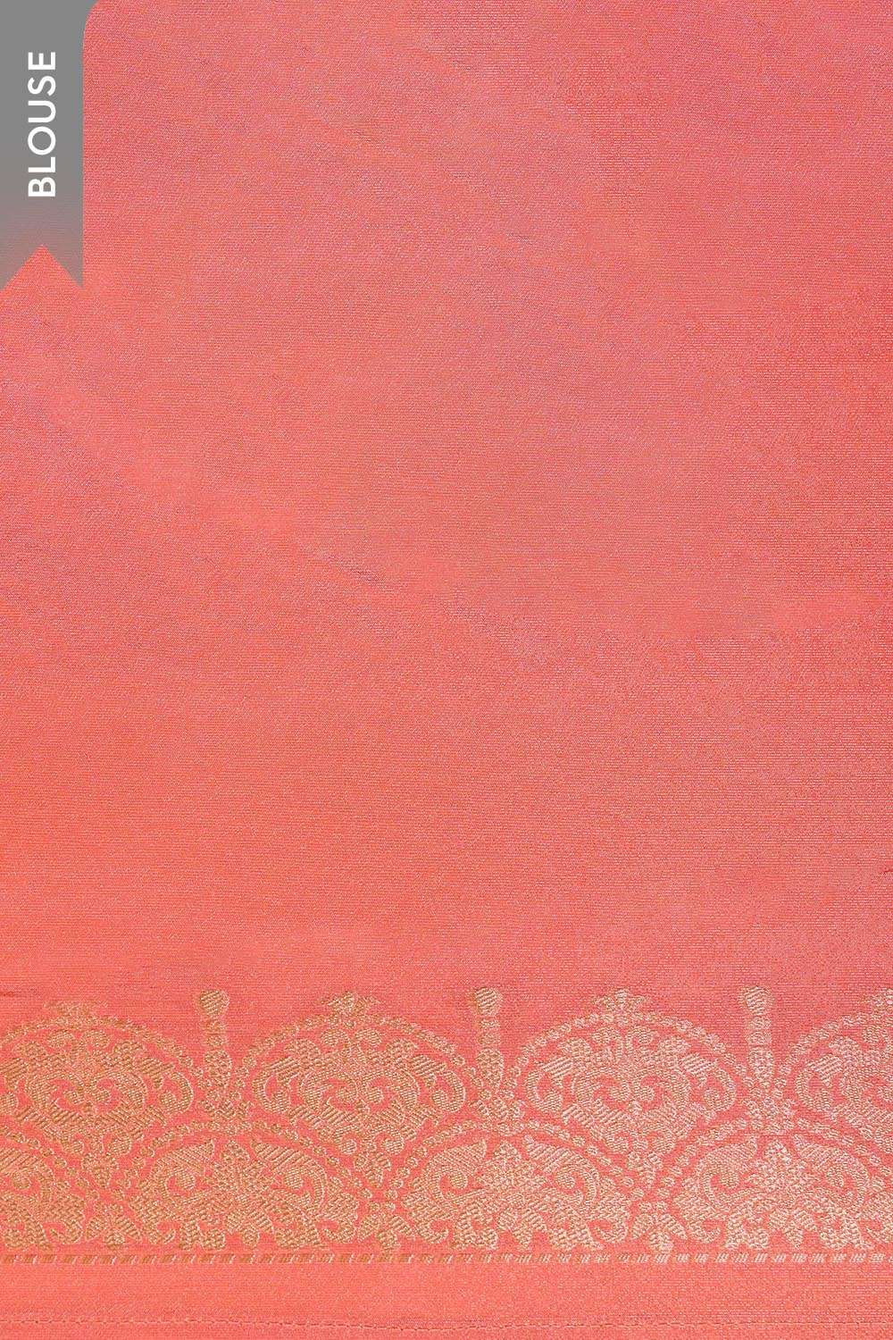 Light Orange   Woven Viscose Tissue Saree image number null