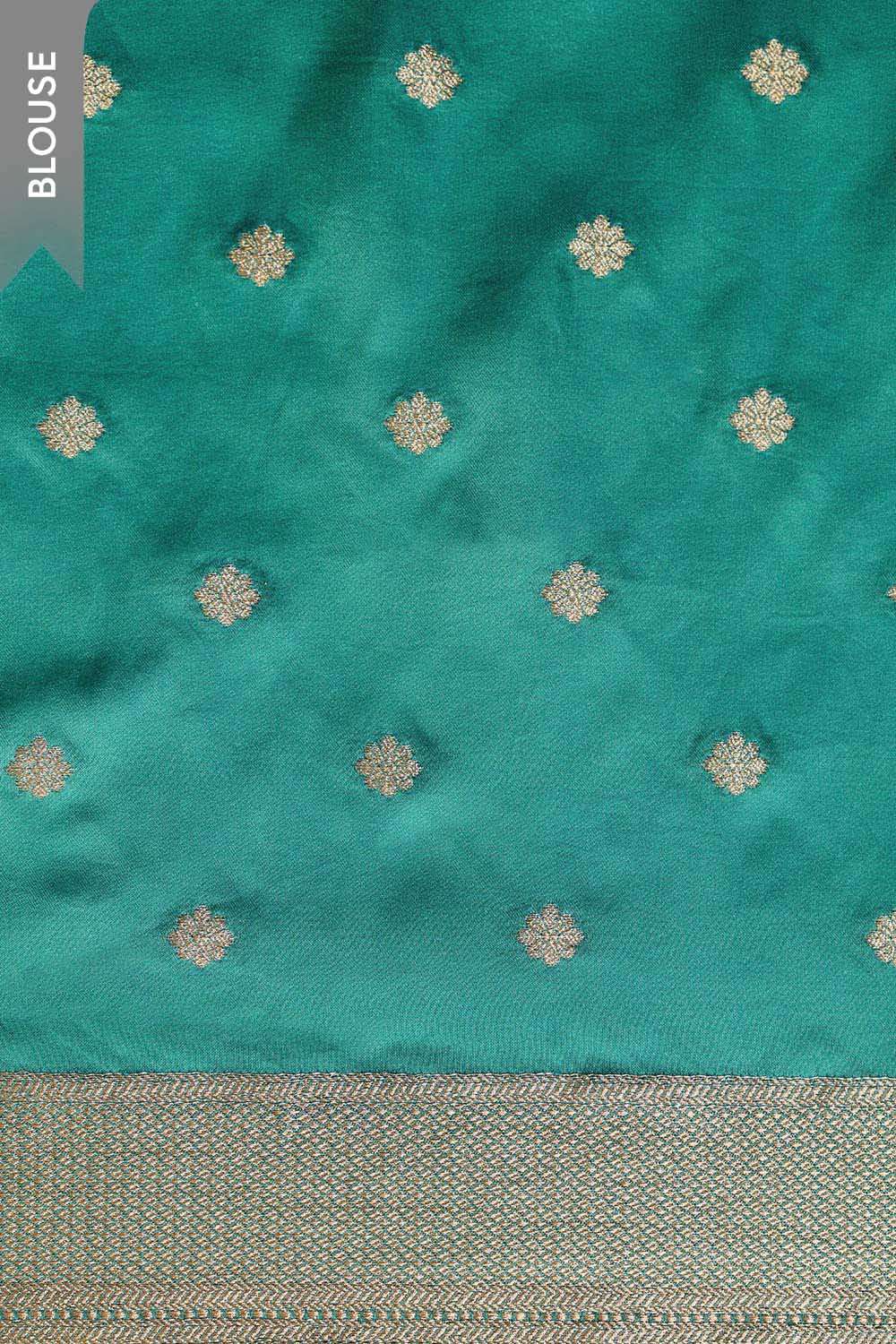 Blue Woven Pure Viscose Saree image number null