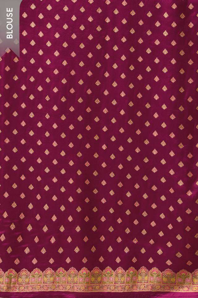 Purple Woven Pure Viscose Saree thumbnail image number null