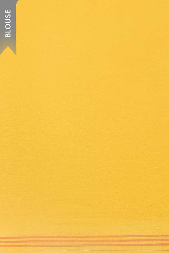 Yellow Screen Printed Pure Viscose Saree thumbnail image number null