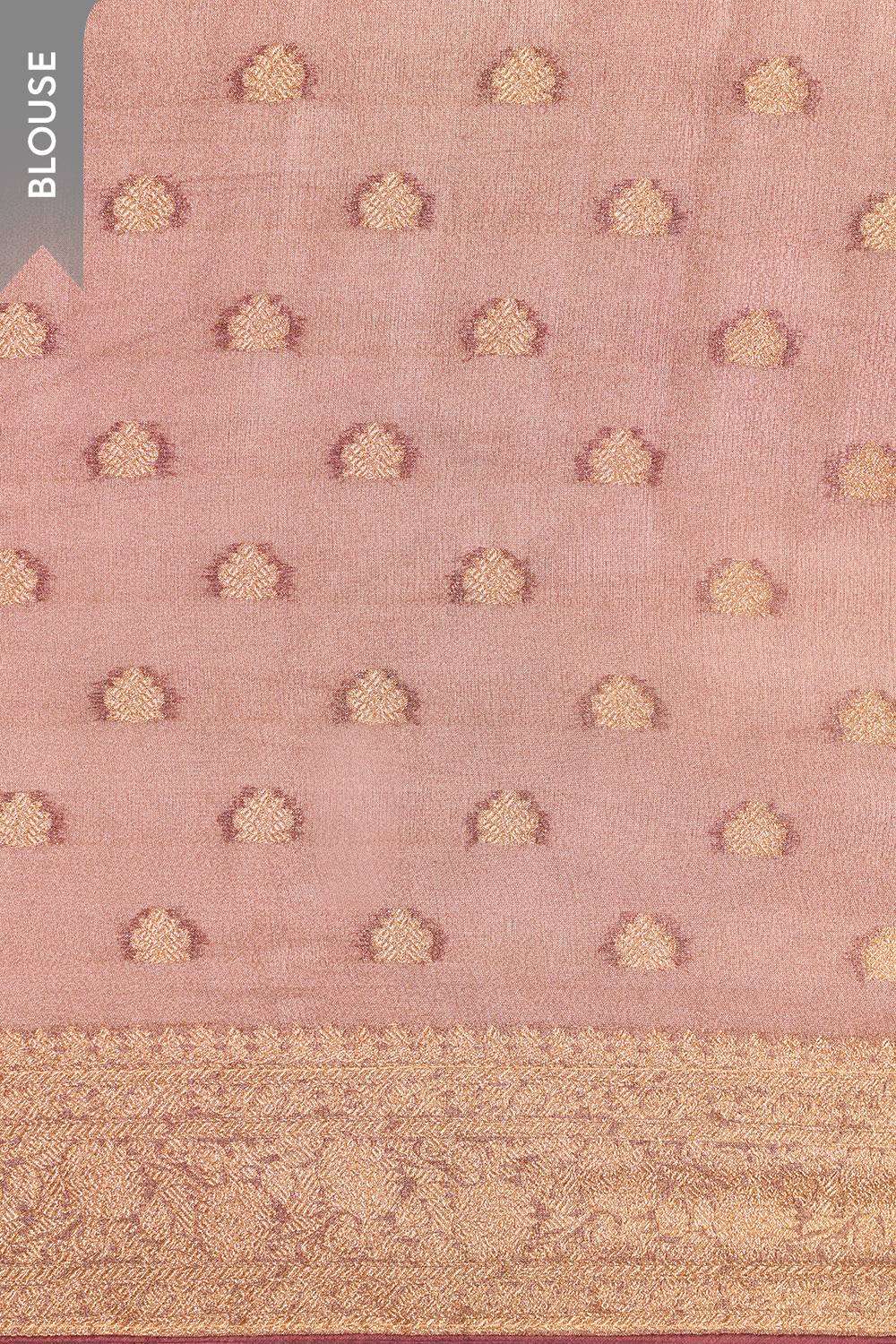 Light Violet  Woven Viscose Tissue Saree image number null