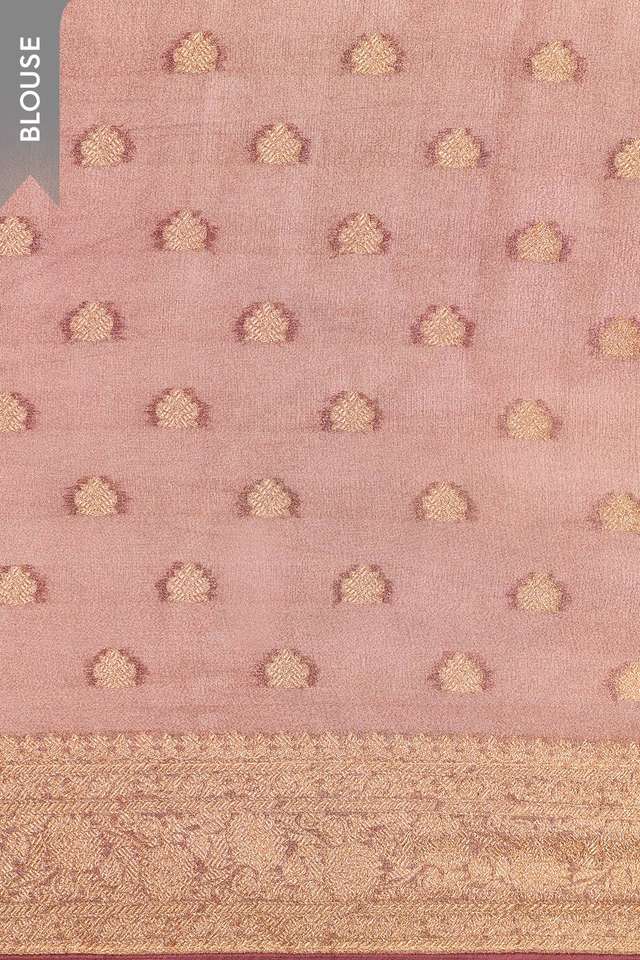 Light Violet  Woven Viscose Tissue Saree thumbnail image number null