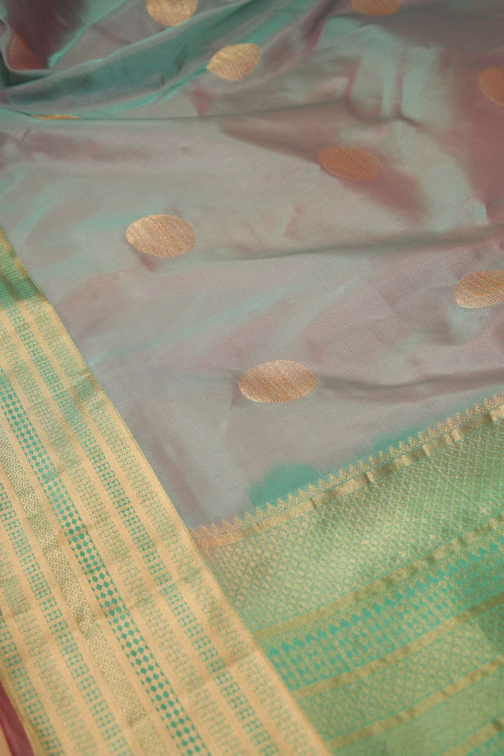 Grey Woven Silk Viscose Saree image number null
