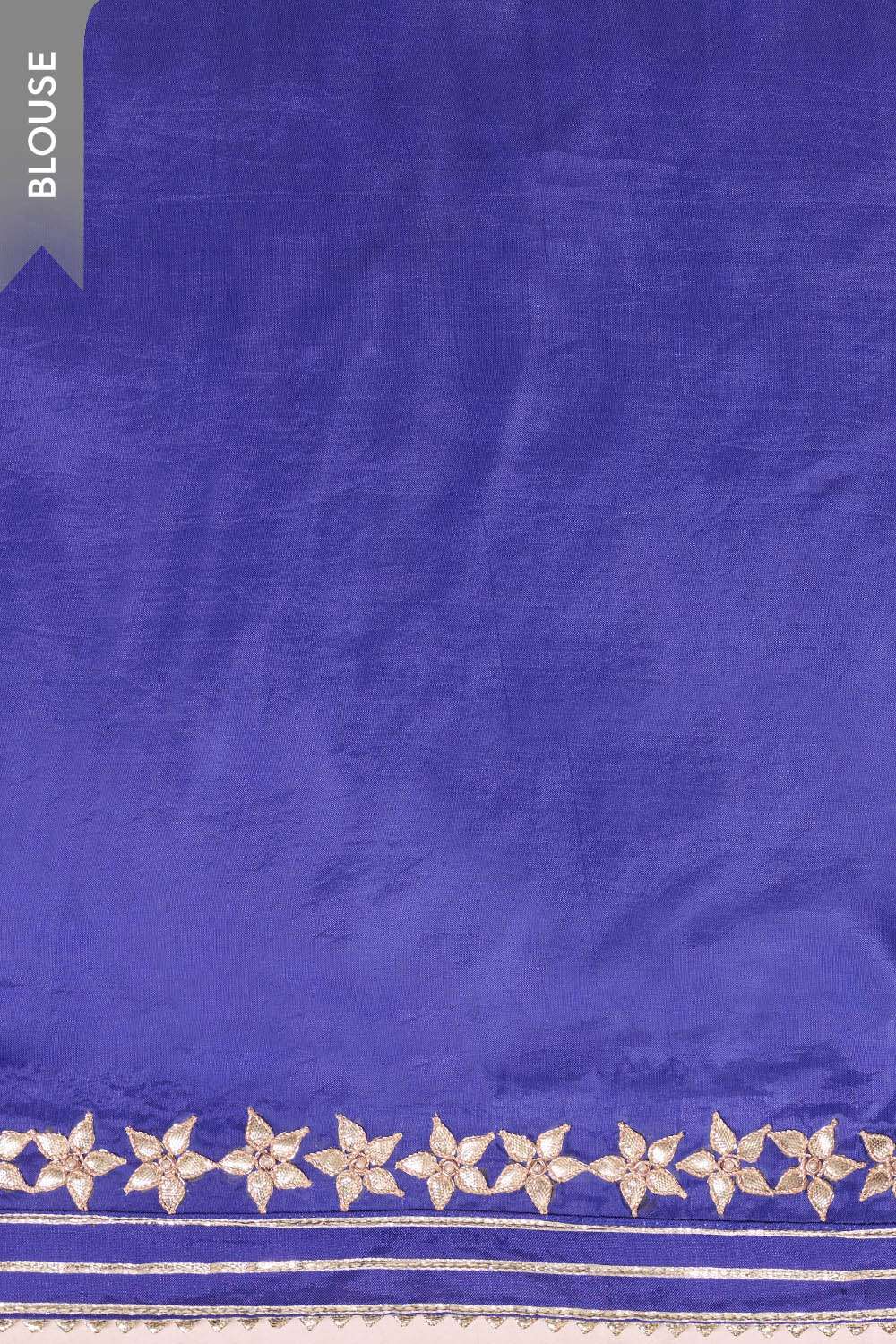 Blue Rajasthan Pure Silk Georgette Leheriya Saree image number null