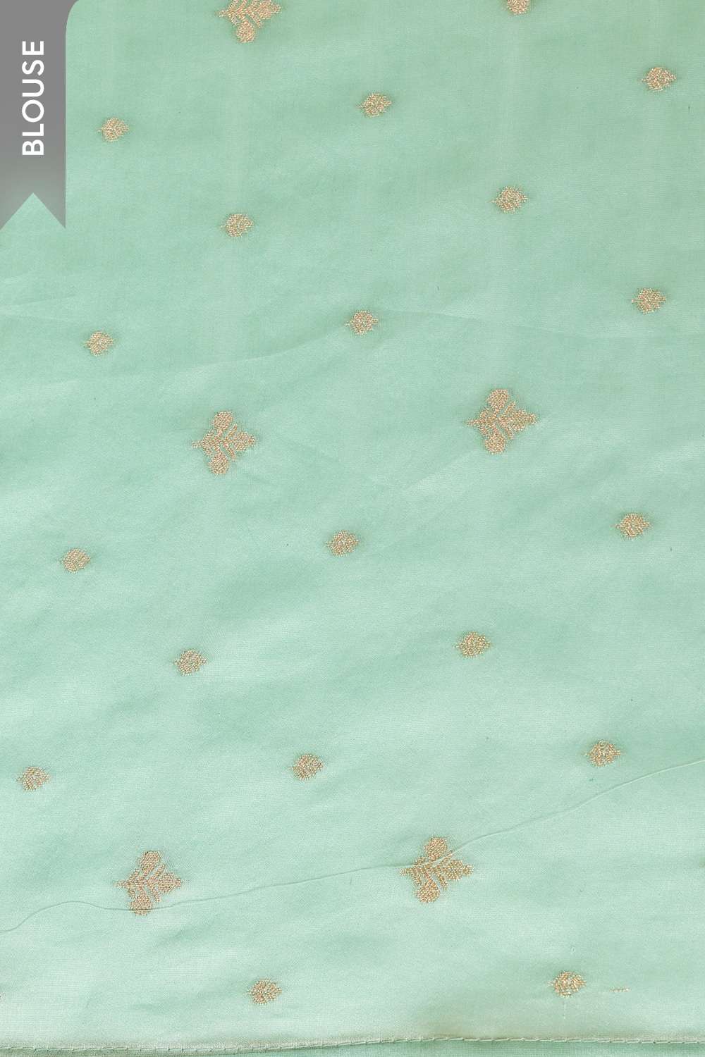 Light Blue Pure Silk Organza Embroidered Saree image number null