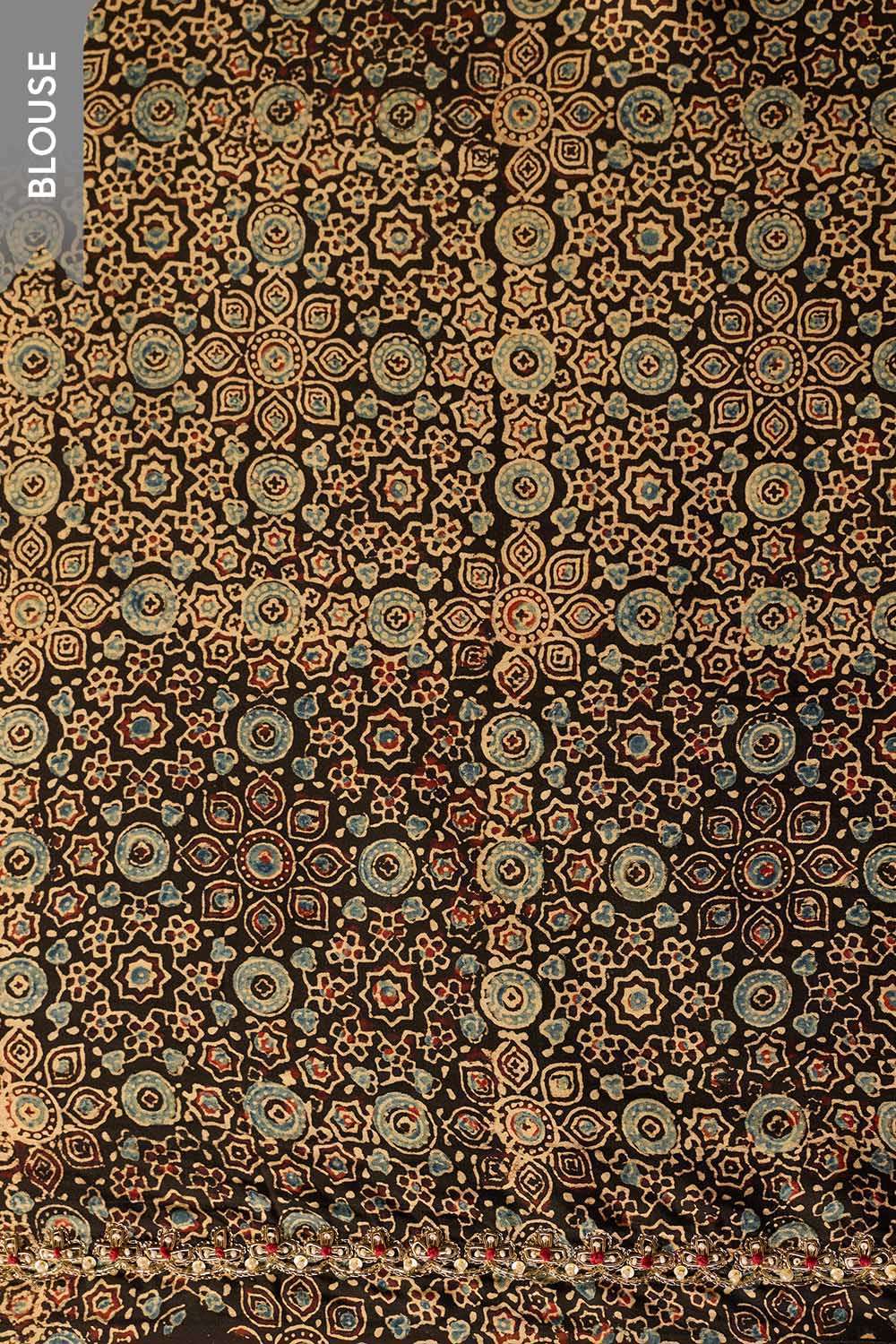 Brown Viscose Tissue Embroidered Saree image number null